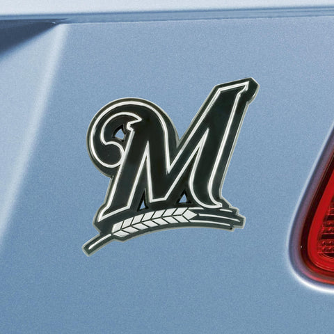 Milwaukee Brewers Chrome Emblem 3"x3.2" 