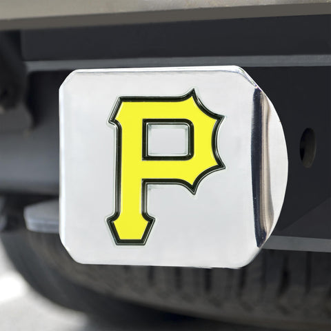 Pittsburgh Pirates Color Hitch Chrome 3.4"x4" 