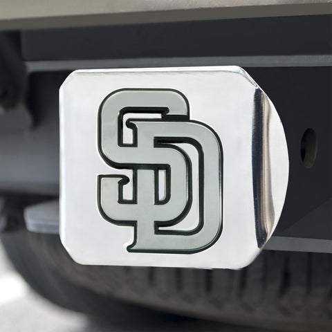 San Diego Padres Hitch Cover Chrome 3.4"x4" 