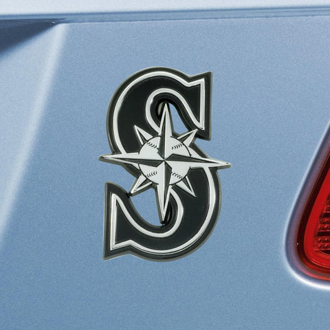 Seattle Mariners Chrome Emblem 3"x3.2" 
