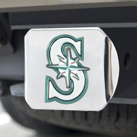 Seattle Mariners Color Hitch Chrome 3.4"x4" 