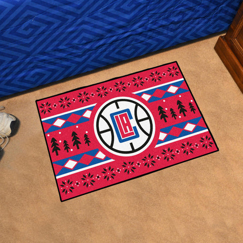 Los Angeles Clippers Holiday Sweater Starter Mat 19"x30" 