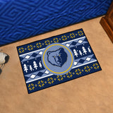 Memphis Grizzlies Holiday Sweater Starter Mat 19"x30" 