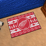 Detroit Red Wings Holiday Sweater Starter Mat 19"x30" 