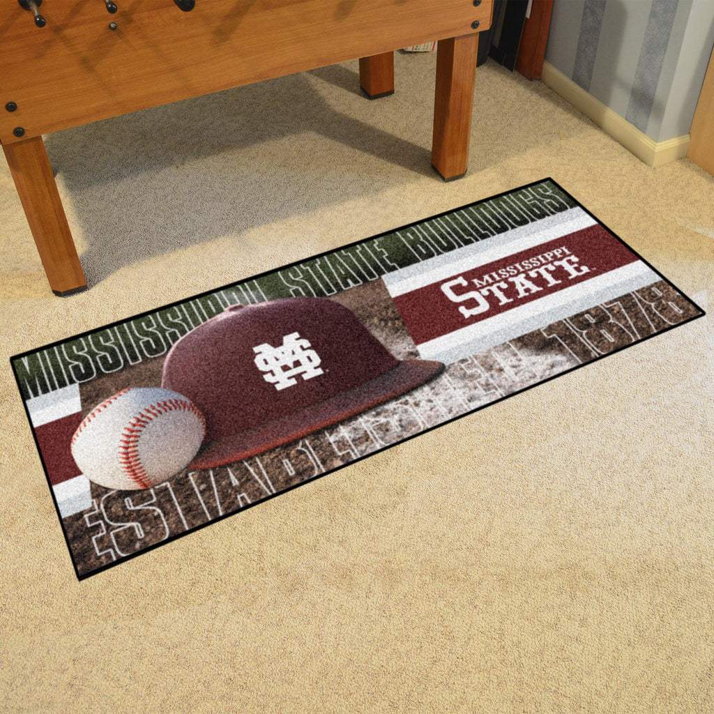 Mississippi State Bulldogs Baseball Runner 30"x72" 