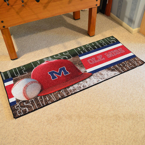 Ole Miss Rebels Baseball Runner 30"x72" 