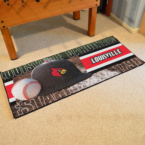 Louisville Cardinals Baseball Runner 30"x72" 