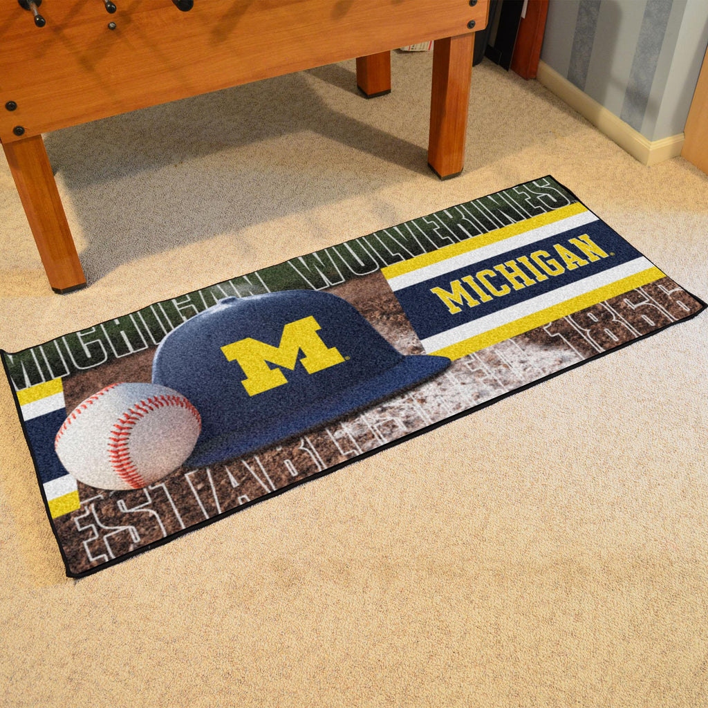 Michigan Wolverines Baseball Runner 30"x72" 