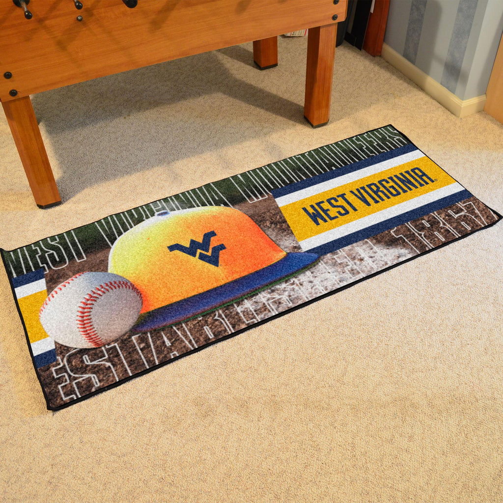 West Virginia Mountaineers Baseball Runner 30"x72" 