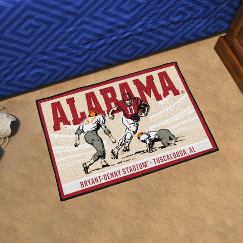 Alabama Crimson Tide Starter Mat Ticket 19"x30" 