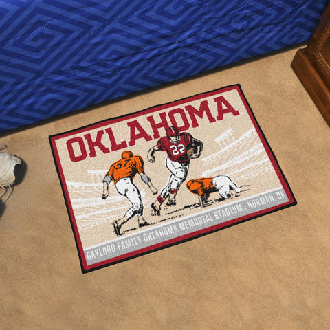 Oklahoma Sooners Starter Mat Ticket 19"x30" 