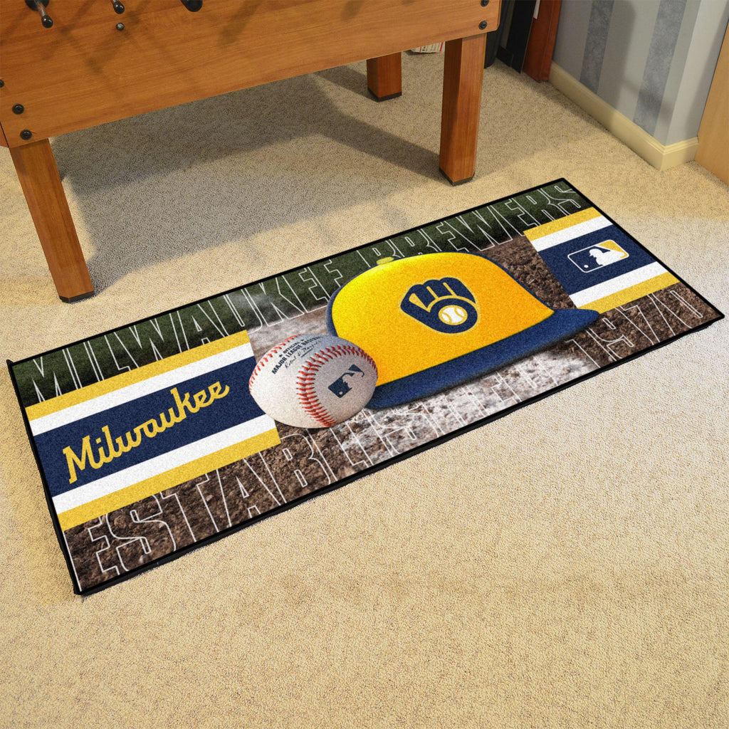 Milwaukee Brewers Baseball Runner 30"x72" 