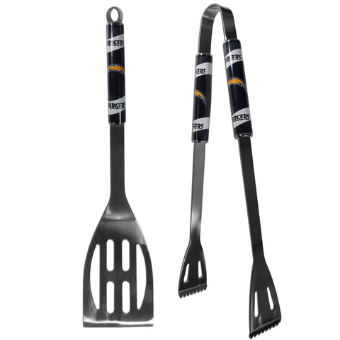 Los Angeles Chargers 2 pc Steel BBQ Tool Set