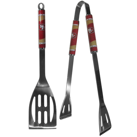 San Francisco 49ers 2 pc Steel BBQ Tool Set
