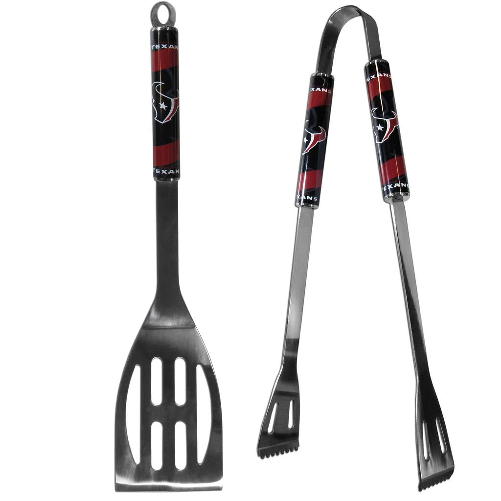 Houston Texans 2 pc Steel BBQ Tool Set