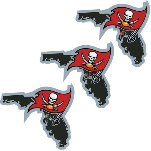 Tampa Bay Buccaneers   Home State Decal 3pk 