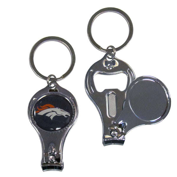 Denver Broncos Nail Care/Bottle Opener Key Chain