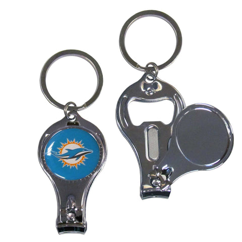 Miami Dolphins Nail Care/Bottle Opener Key Chain