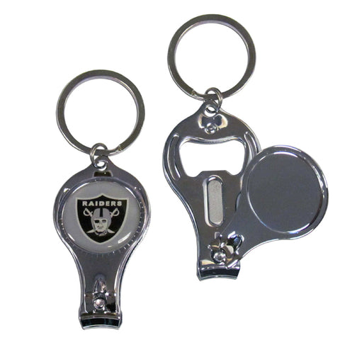 Oakland Raiders Nail Care/Bottle Opener Key Chain