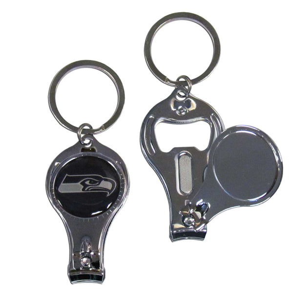 Seattle Seahawks Nail Care/Bottle Opener Key Chain