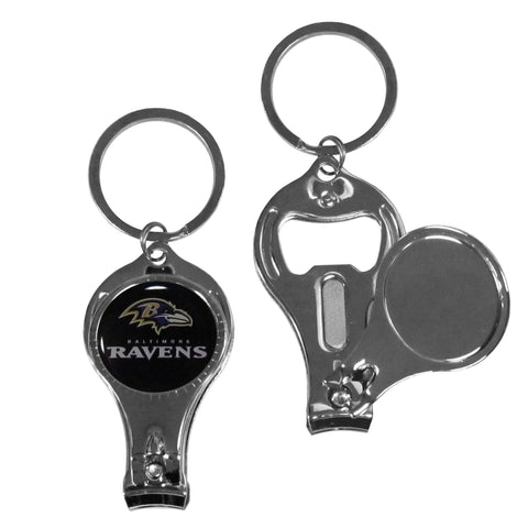 Baltimore Ravens Nail Care/Bottle Opener Key Chain