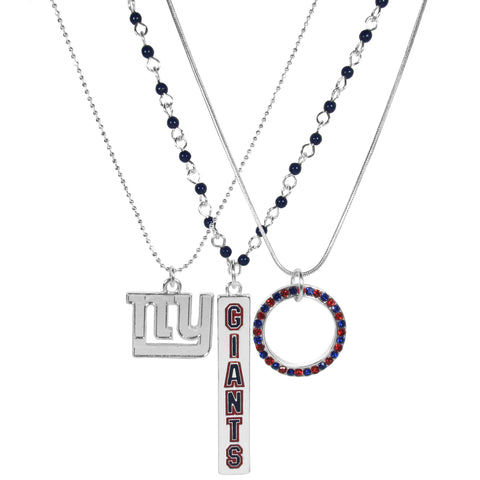 New York Giants Trio Necklace Set