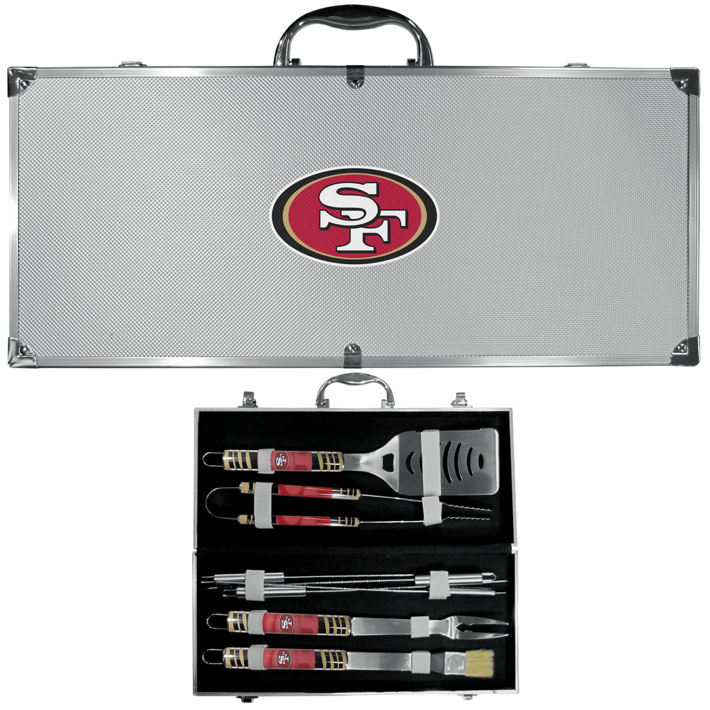 San Francisco 49ers 8 pc BBQ Set - Tailgater