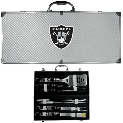 Oakland Raiders 8 pc BBQ Set - Tailgater
