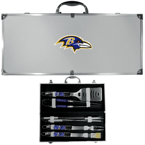 Baltimore Ravens 8 pc BBQ Set - Tailgater