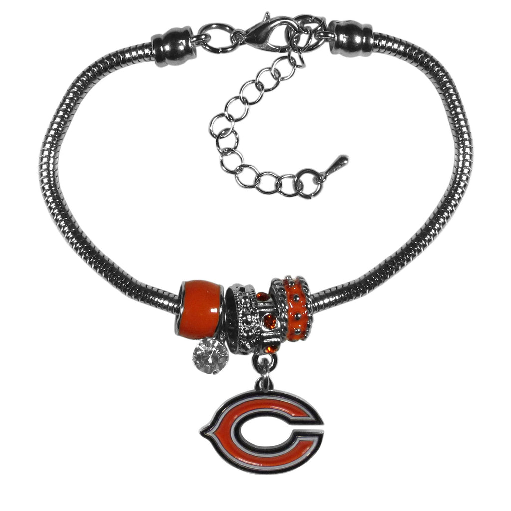 Chicago Bears Euro Bead Bracelet