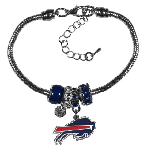 Buffalo Bills Euro Bead Bracelet