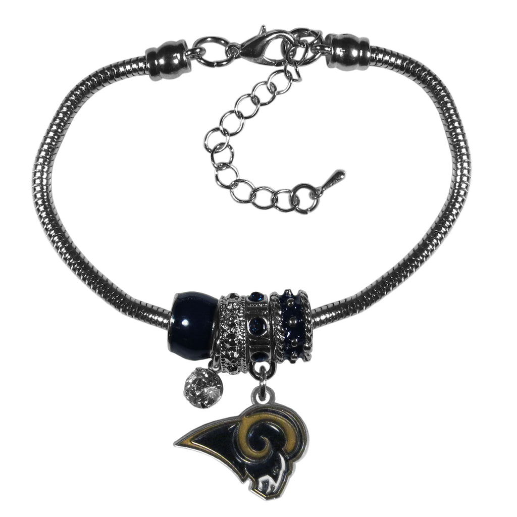 Los Angeles Rams Euro Bead Bracelet