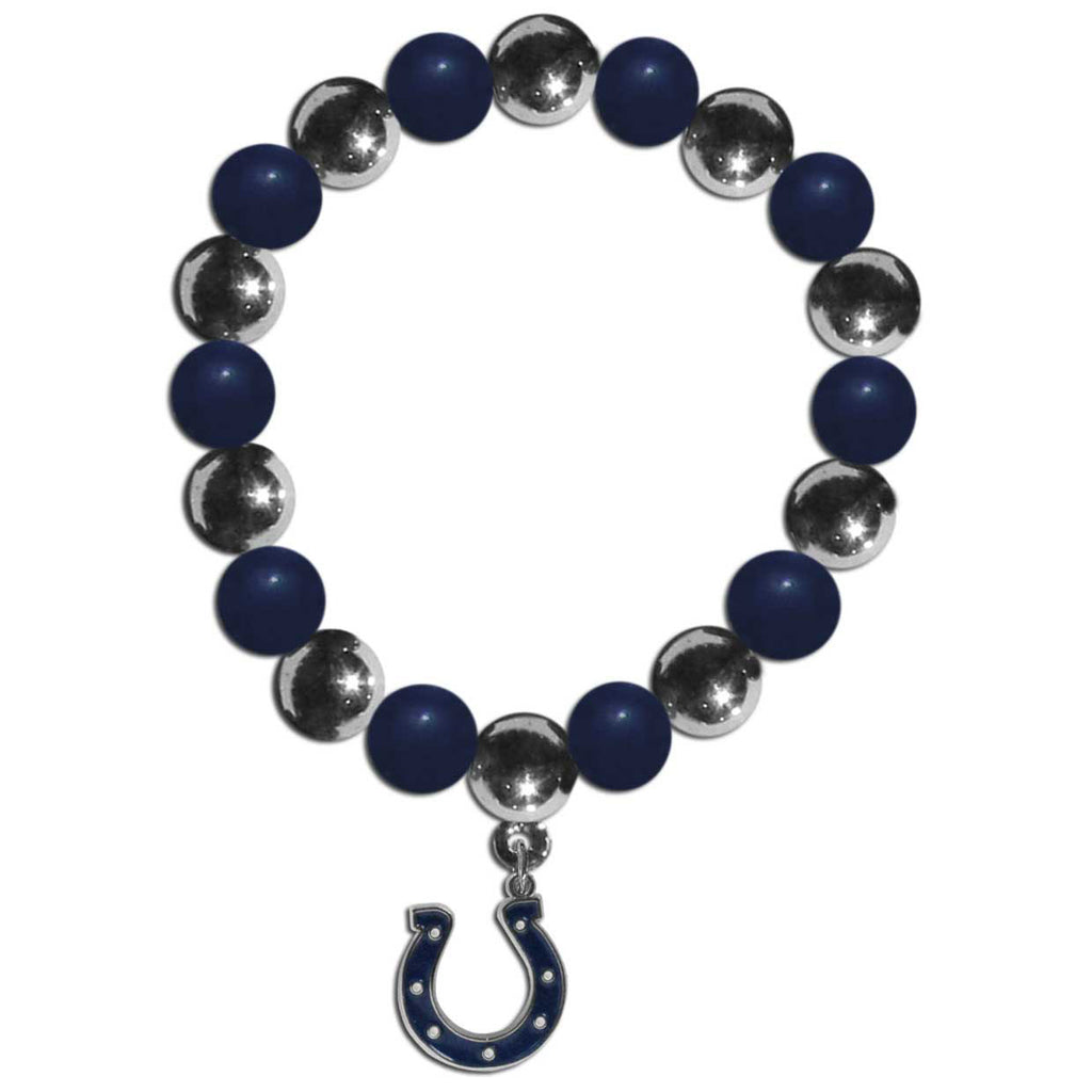 Indianapolis Colts Chrome Bead Bracelet
