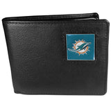 Miami Dolphins Leather Bifold Wallet
