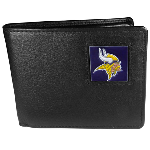 Minnesota Vikings Leather Bifold Wallet