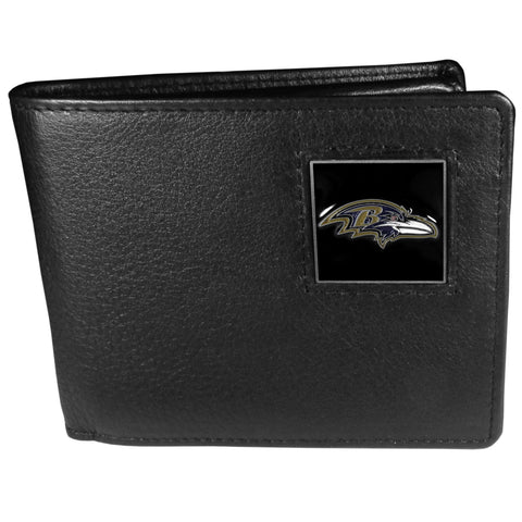 Baltimore Ravens Leather Bifold Wallet