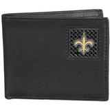 New Orleans Saints Gridiron Leather Bifold Wallet