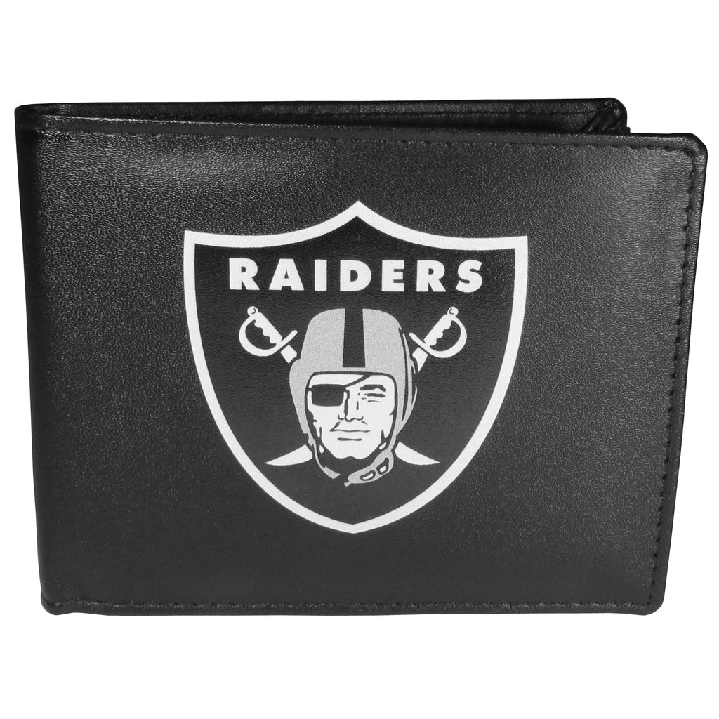 Oakland Raiders   Bi fold Wallet Large Logo 