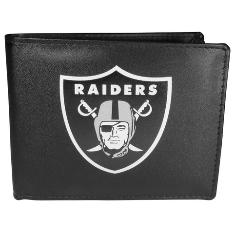 Oakland Raiders   Bi fold Wallet Large Logo 