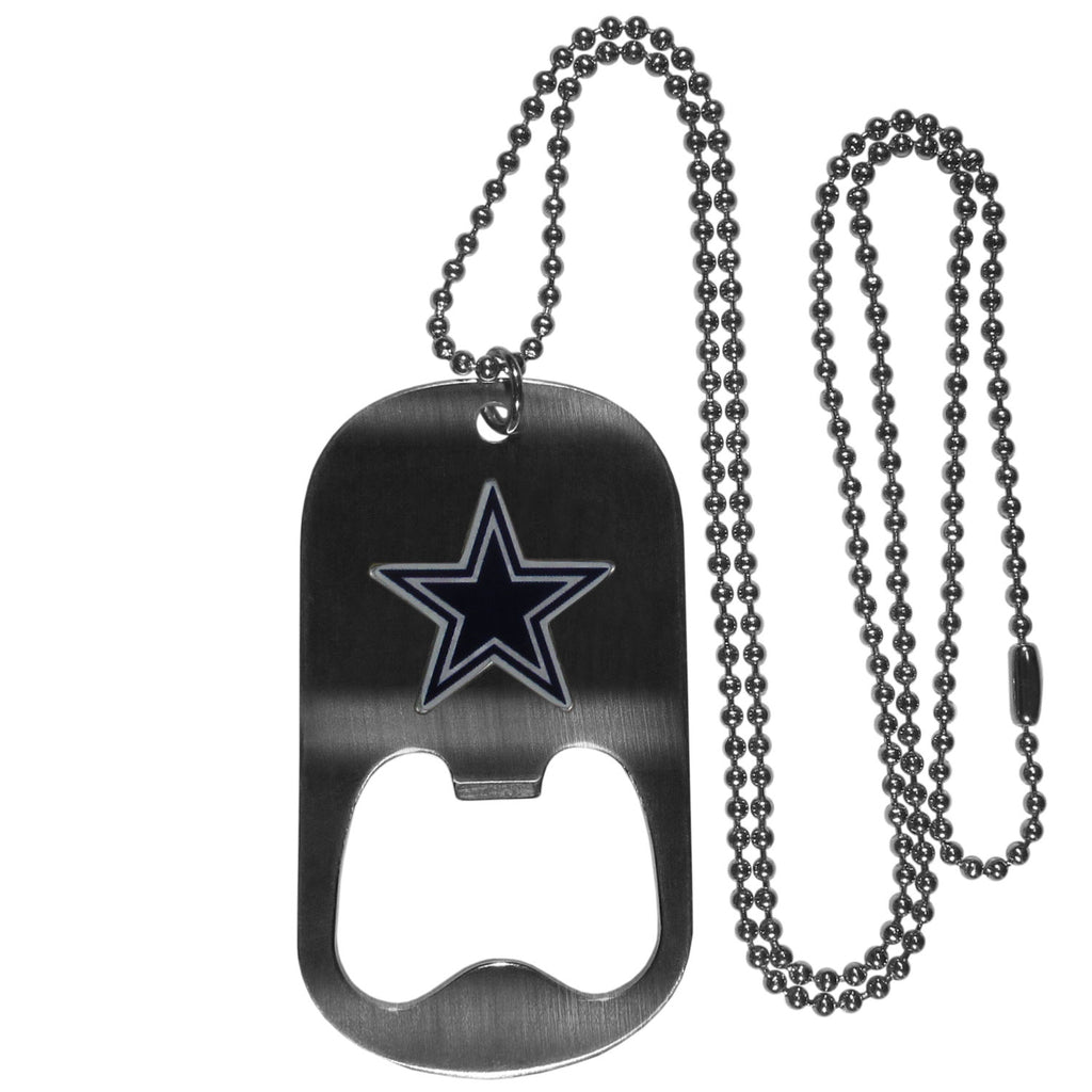 Dallas Cowboys Bottle Opener Tag Necklace