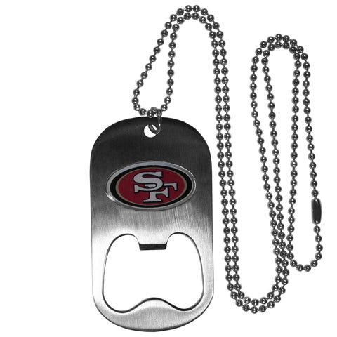 San Francisco 49ers Bottle Opener Tag Necklace