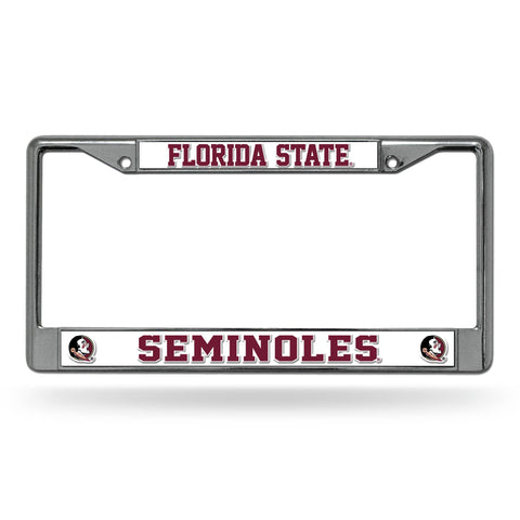 Florida State Seminoles License Frame - Chrome