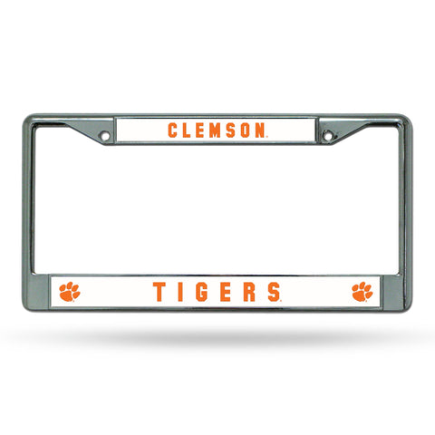 Clemson Tigers License Frame - Chrome