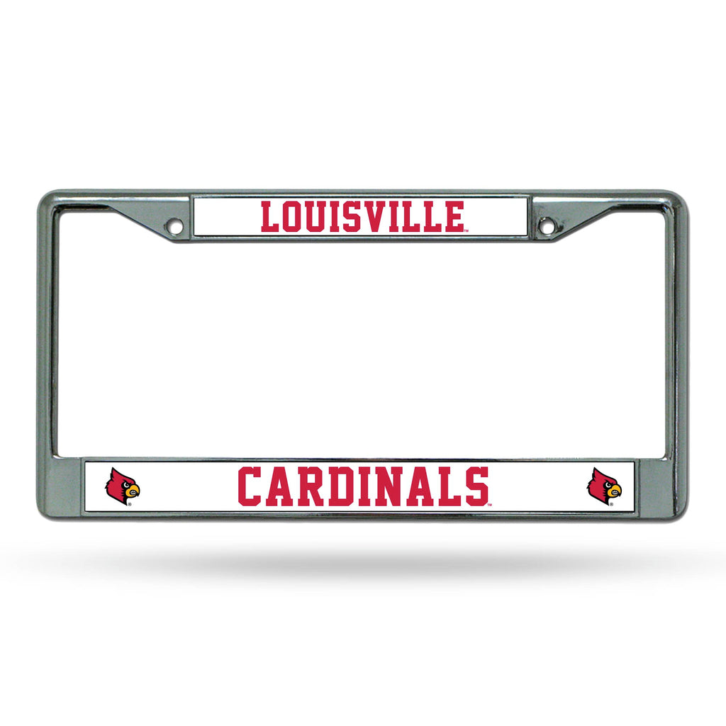 Louisville Cardinals License Frame - Chrome