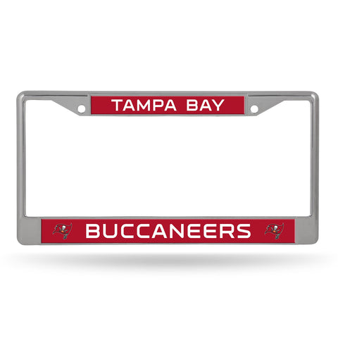 Tampa Bay Buccaneers License Plate Frame Chrome Printed Insert