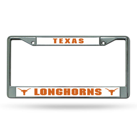 Texas Longhorns License Frame - Chrome
