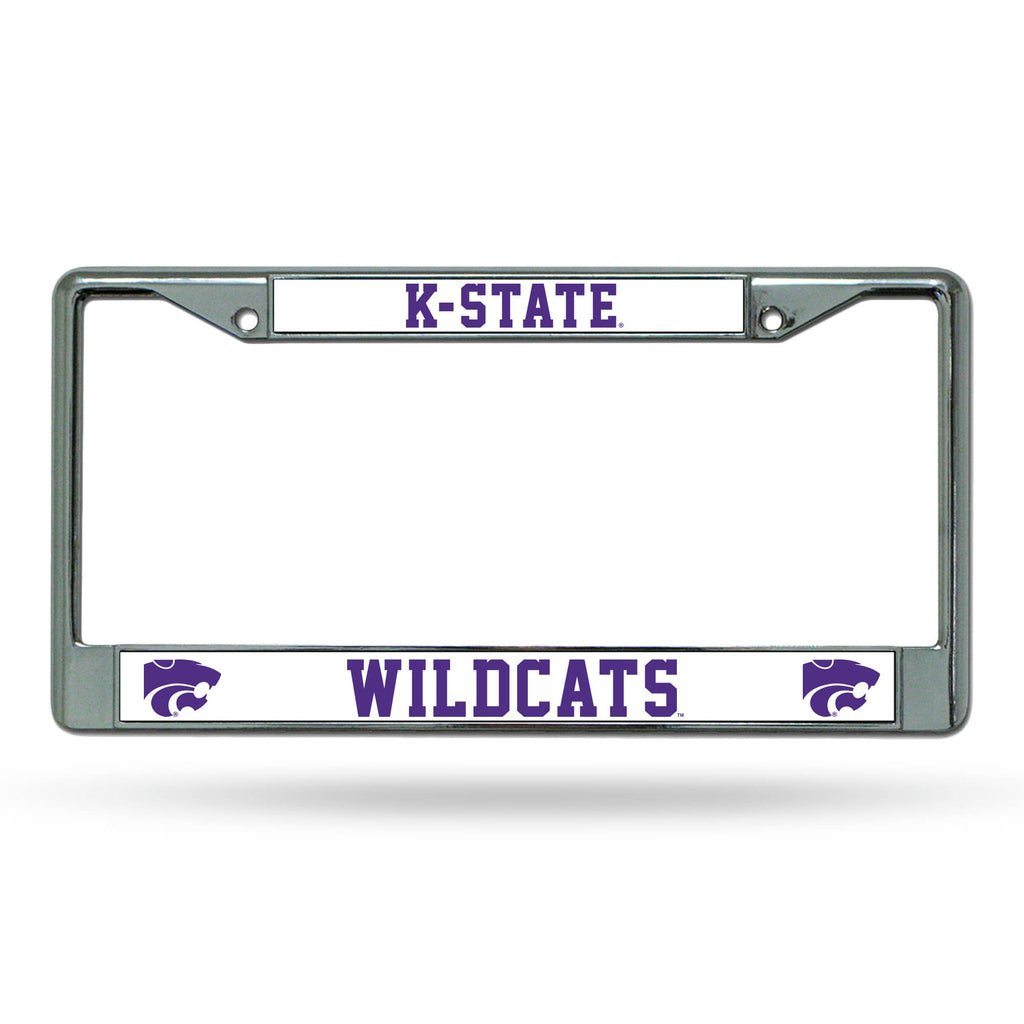 Kansas State Wildcats License Frame - Chrome