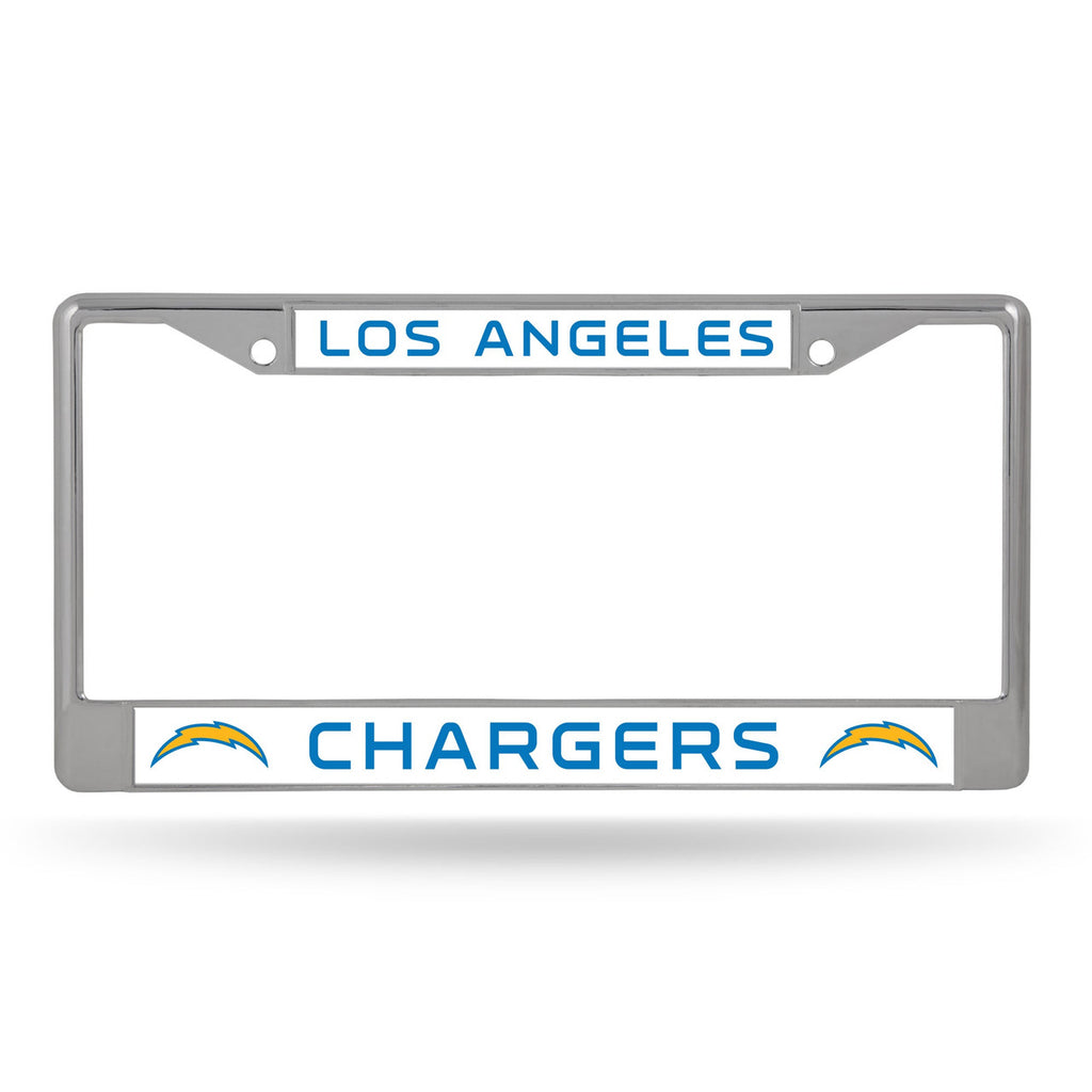 Los Angeles Chargers License Plate Frame Chrome