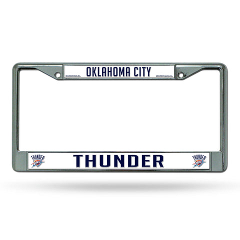 Oklahoma City Thunder License Frame - Chrome