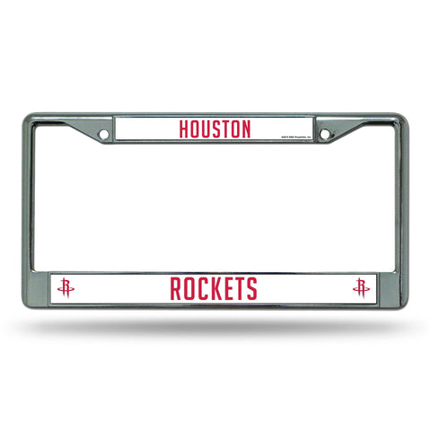 Houston Rockets License Frame - Chrome